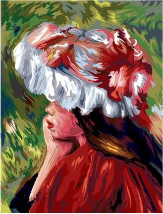 Margot # 152.42 La fillette au chapeau rouge, de Monet